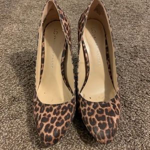 LC Conrad leopard pattern heels